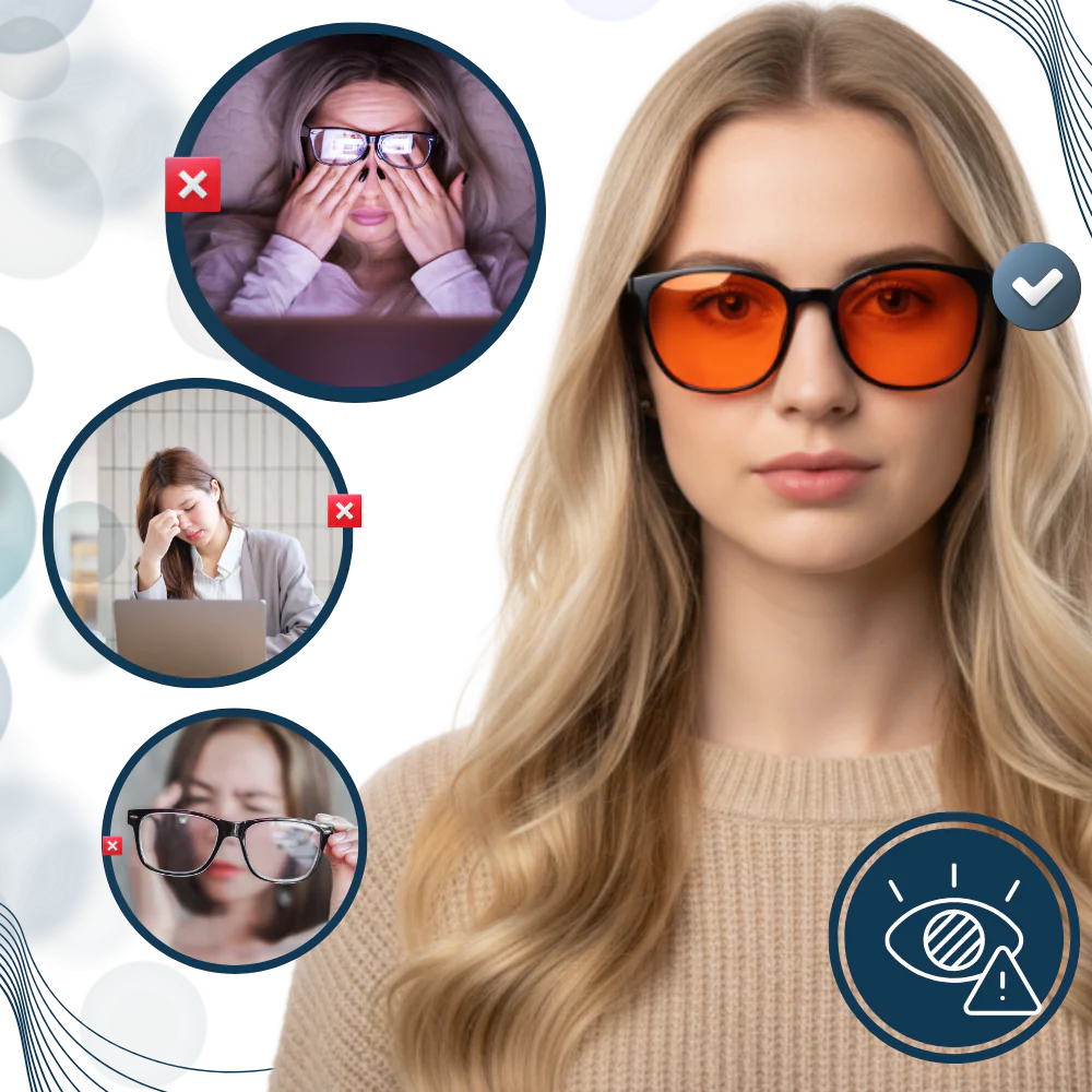 Lunettes rouges anti-fatigue à filtre bleu – Image 5