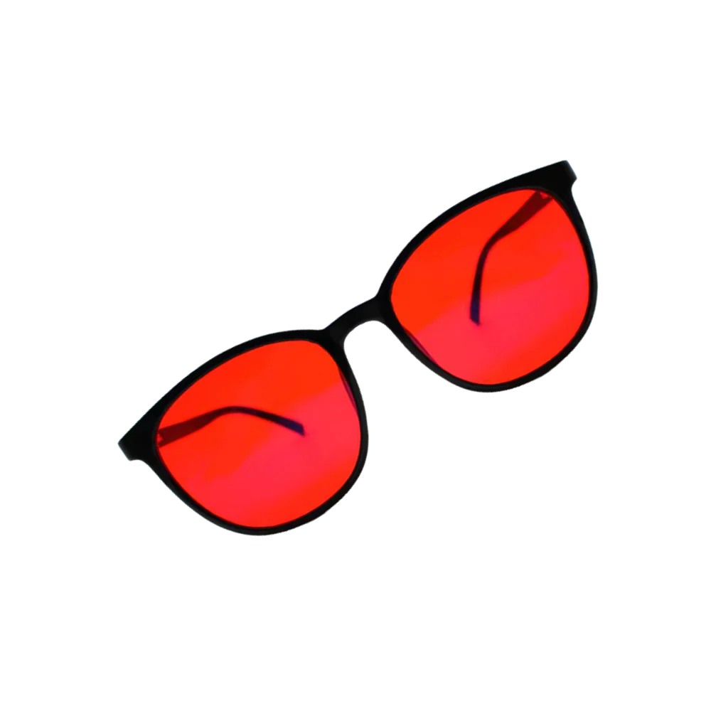 Lunettes rouges anti-fatigue à filtre bleu – Image 3