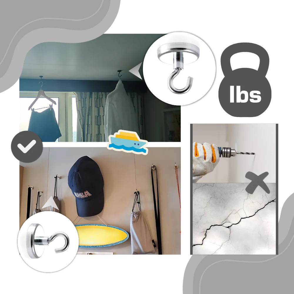 Crochets magnétiques pour cabine de croisière – Image 4