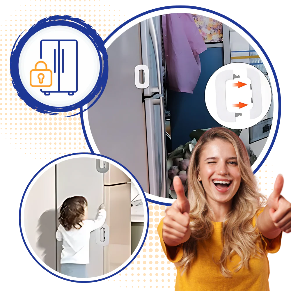 Verrou de sécurité de la porte du réfrigérateur pour enfant – Image 4