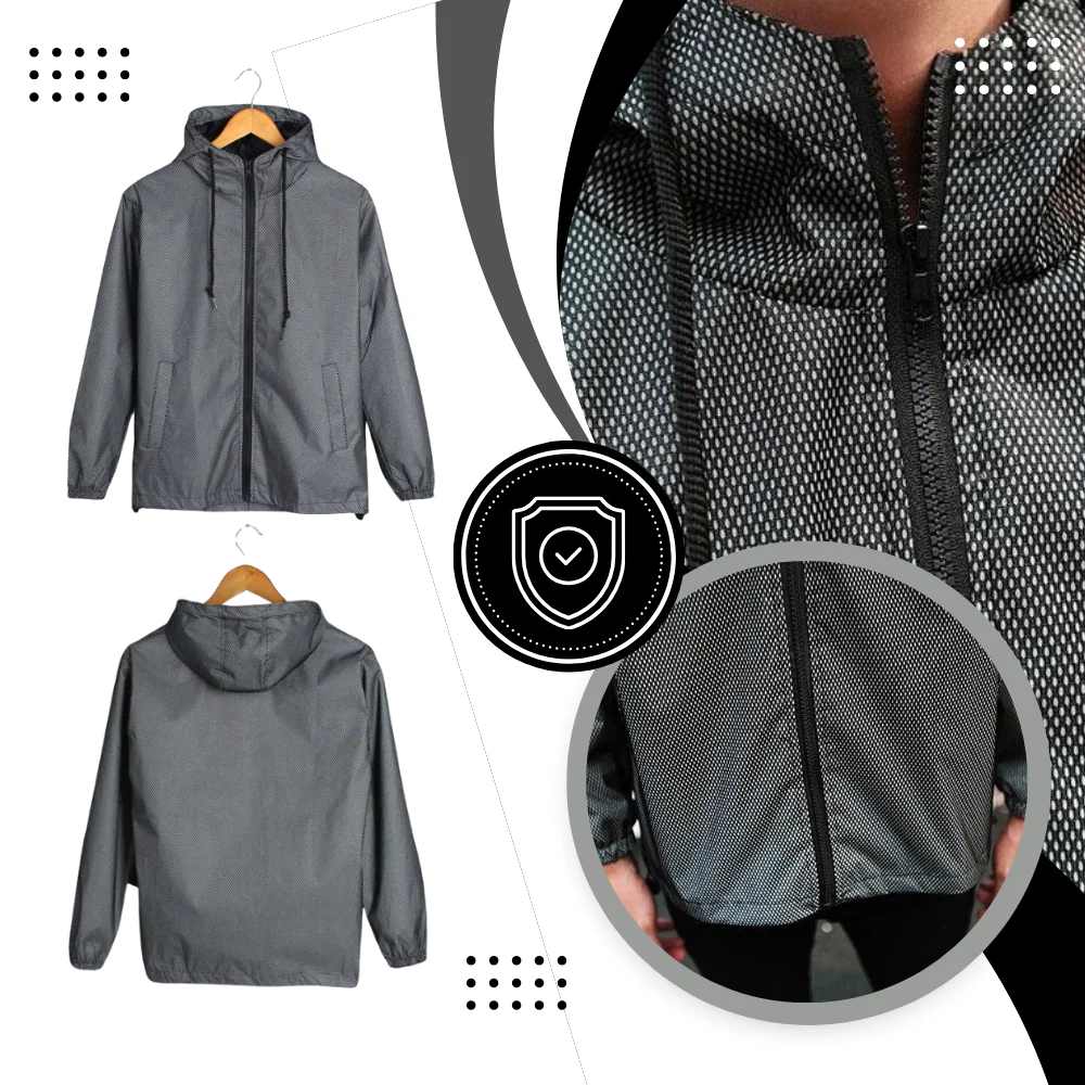 Veste coupe-vent à capuche effet iridescent – Image 8