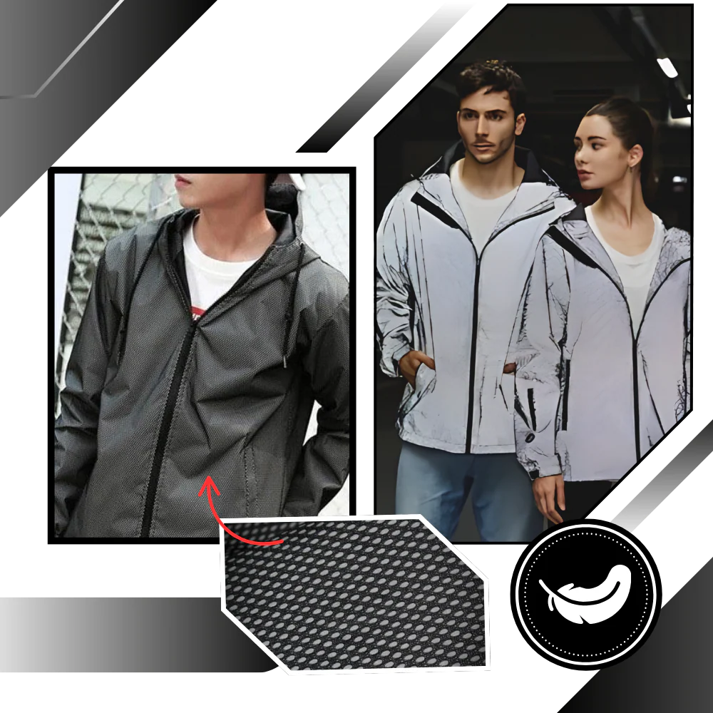 Veste coupe-vent à capuche effet iridescent – Image 5