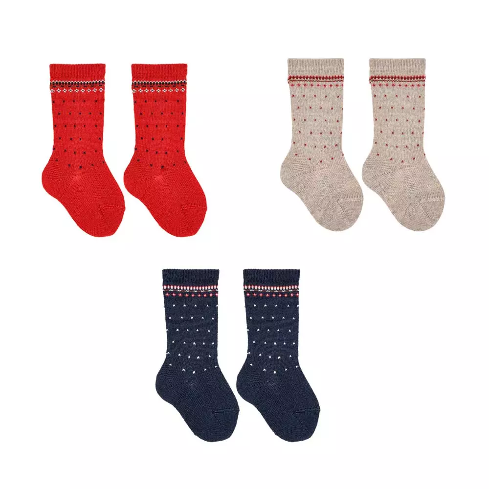 Chaussettes hautes en mélange laine merino – Image 3