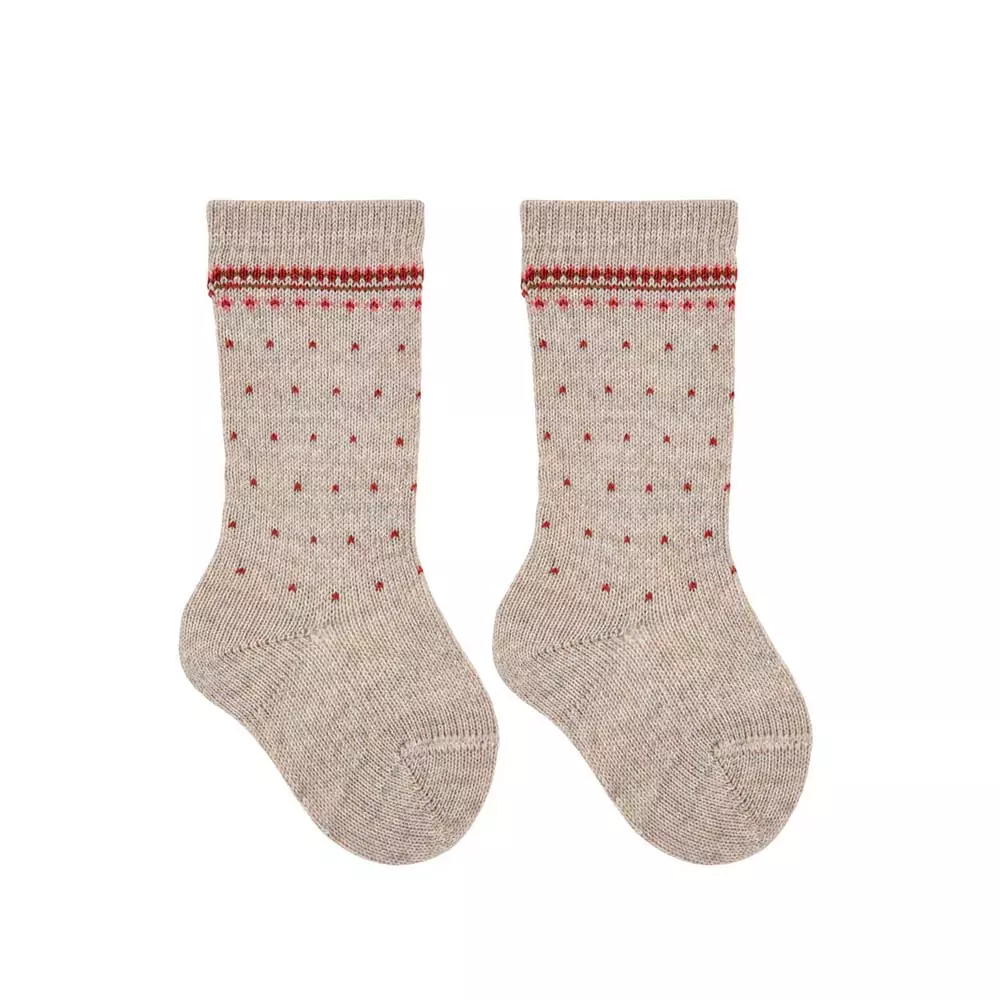 Chaussettes hautes en mélange laine merino – Image 2