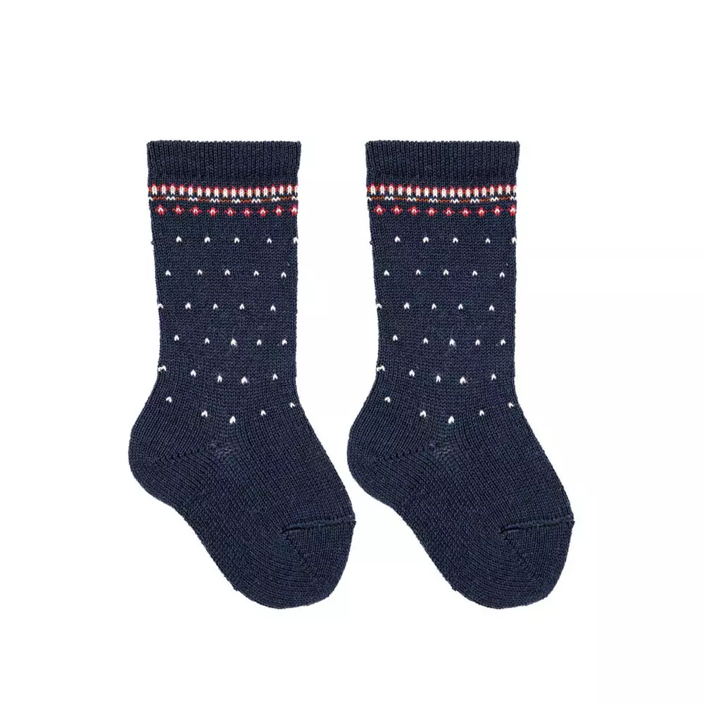 Chaussettes hautes en mélange laine merino – Image 5