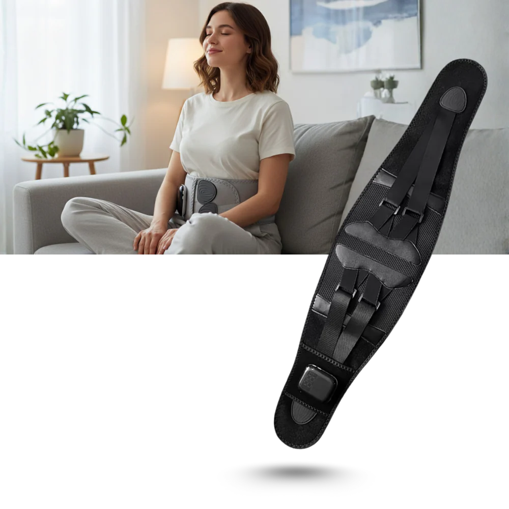 Ceinture massante et chauffante avec corset pour sciatique