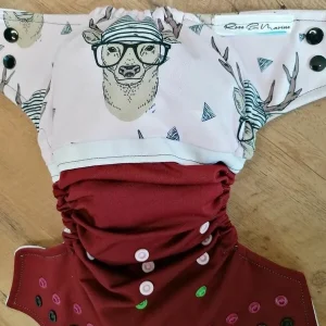 TE1 à poche Cerf à lunettes – ROSE & MARINE