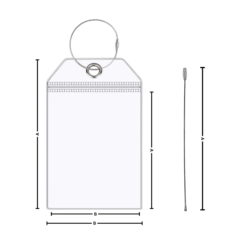 Porte-étiquettes à bagages imperméable et personnalisé – Image 9