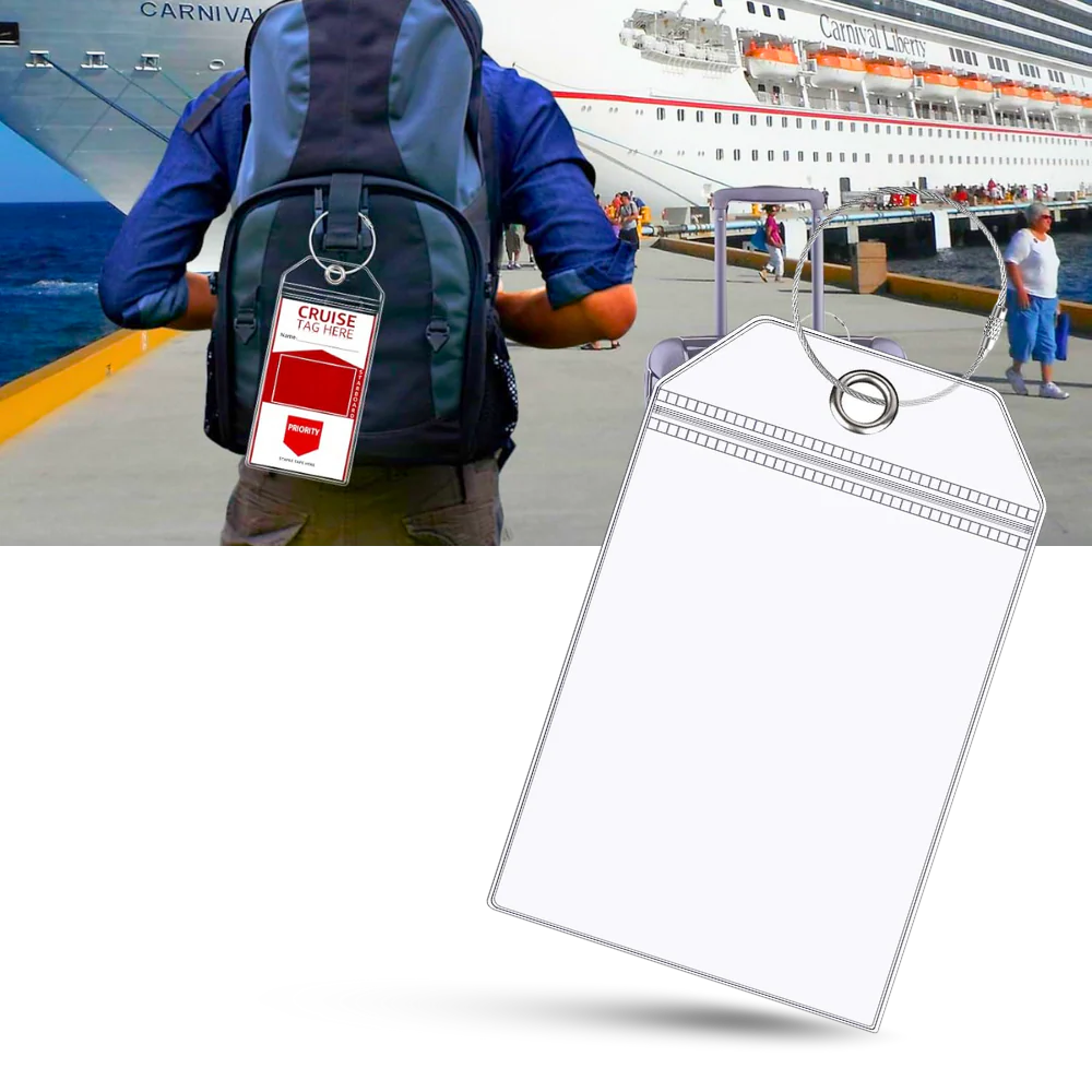 Porte-étiquettes à bagages imperméable et personnalisé – Image 2