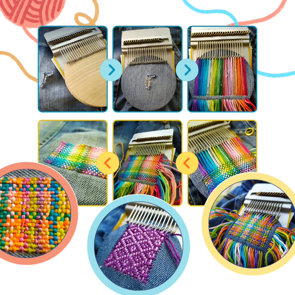 Mini métier à raccommoder tissu DIY – Image 7