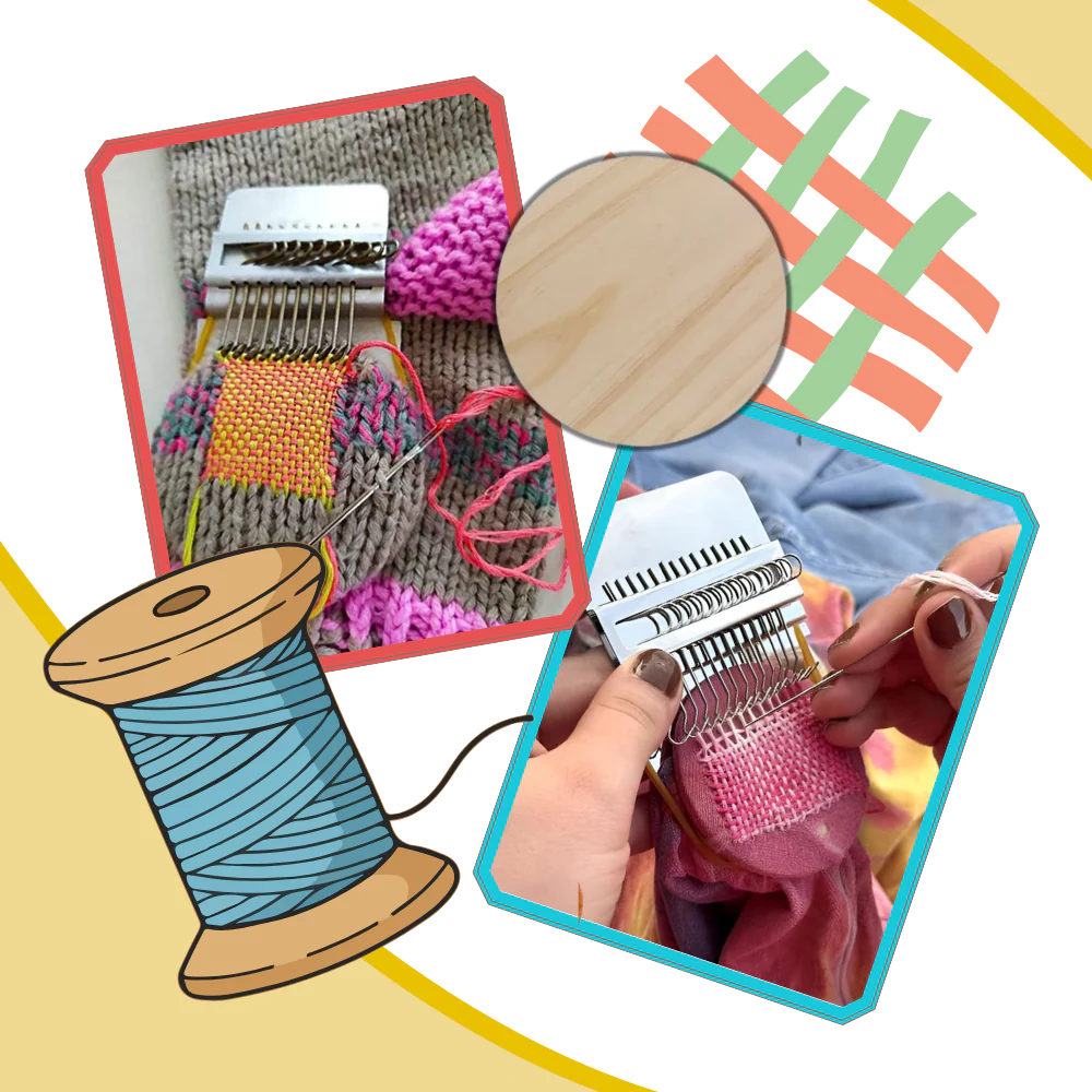 Mini métier à raccommoder tissu DIY – Image 5