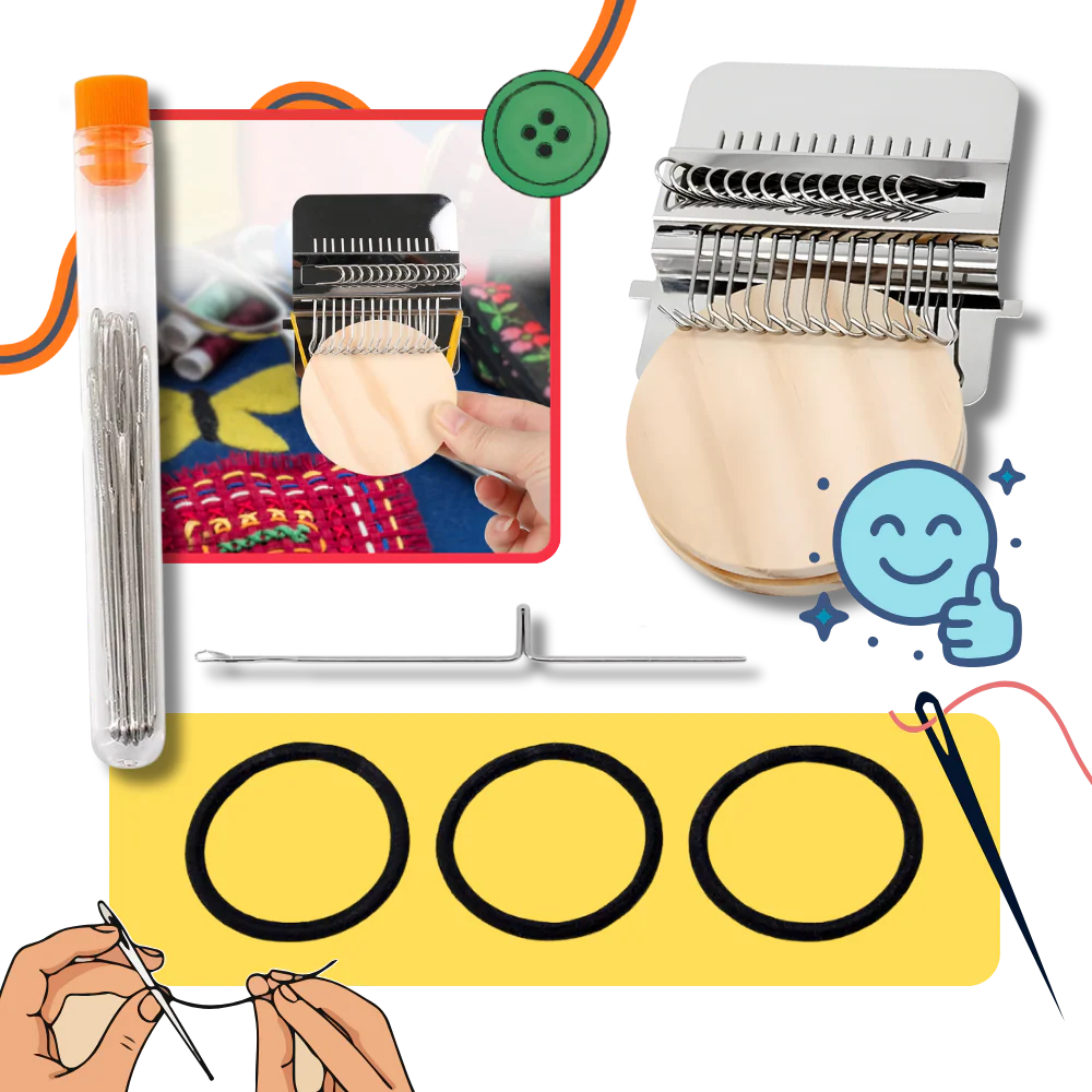 Mini métier à raccommoder tissu DIY – Image 4