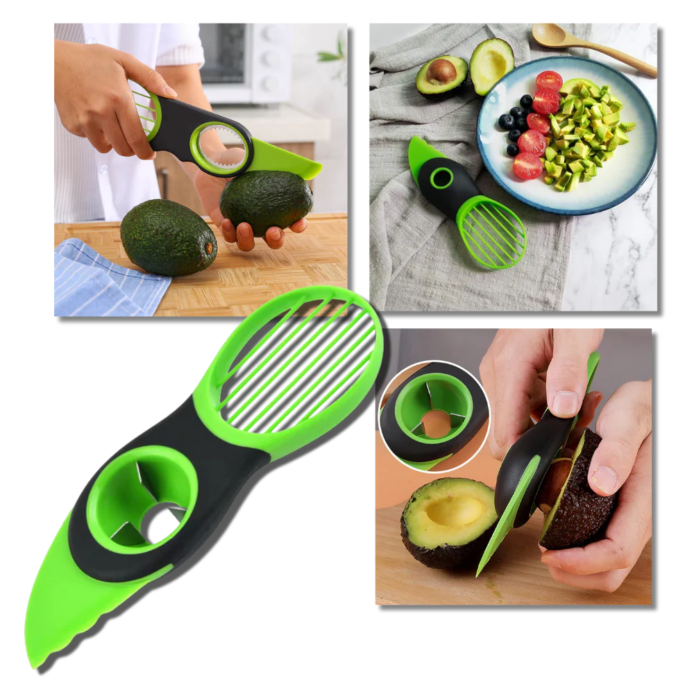 Outil ergonomique multifonctionnel pour couper les avocats – Image 2