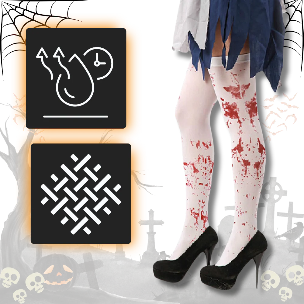 Chaussettes de compression aux motifs festifs d'Halloween – Image 8