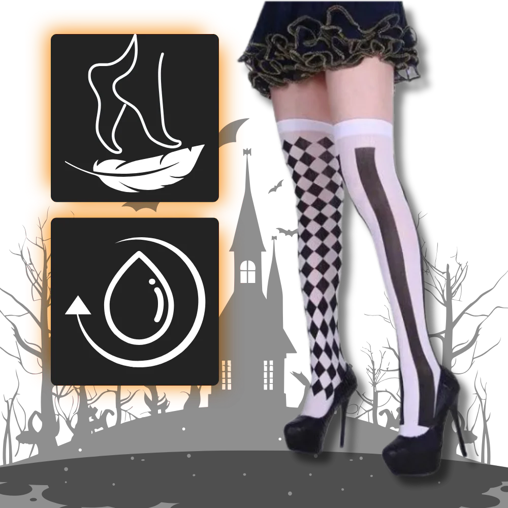 Chaussettes de compression aux motifs festifs d'Halloween – Image 5