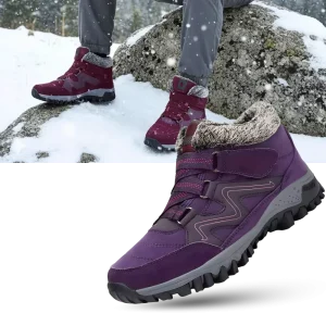 Bottines d'hiver chaudes doublées en polaire