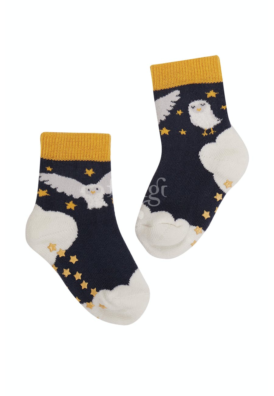 Chaussettes antidérapantes Chouette (lot de 2) – Frugi – Image 3