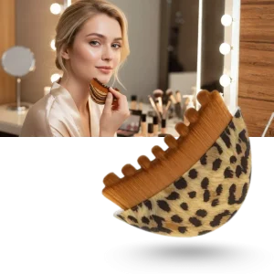 Brosse faciale pour drainage lymphatique