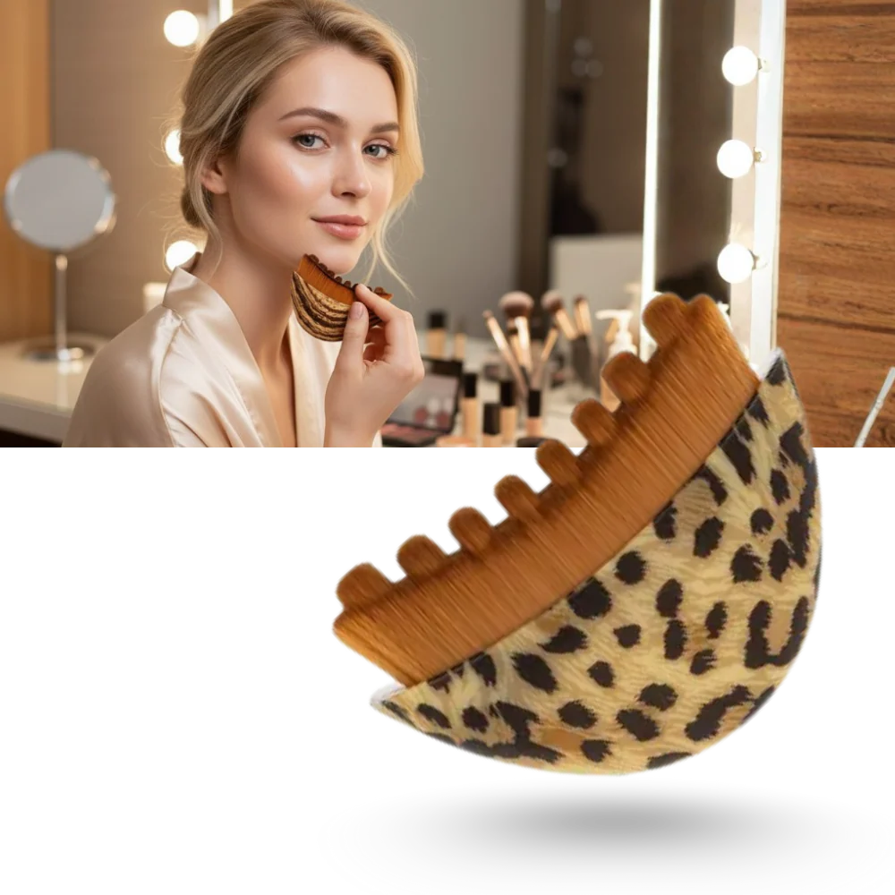 Brosse faciale pour drainage lymphatique