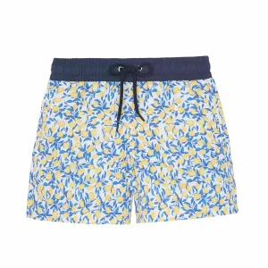 Maillot short Happy Duck citrons