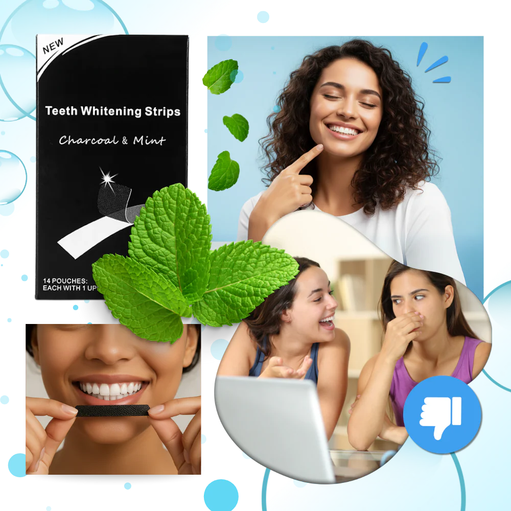 Bandes de blanchiment des dents au charbon et à la menthe – Image 5