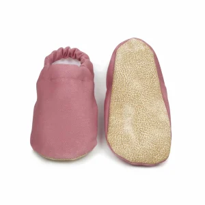 Chaussons 100% coton bio PASTEL PINK – Kifi Kids