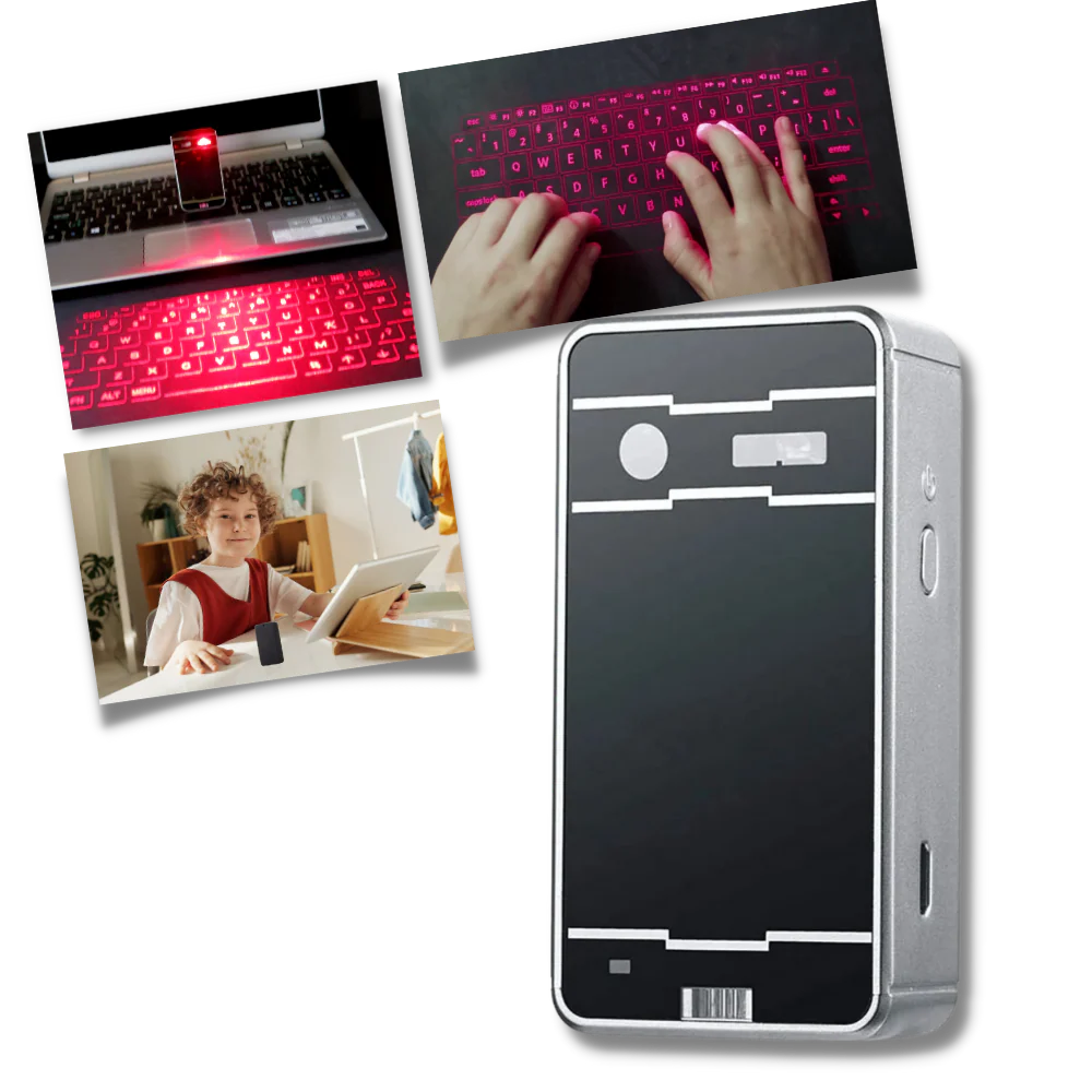 Clavier virtuel laser portable