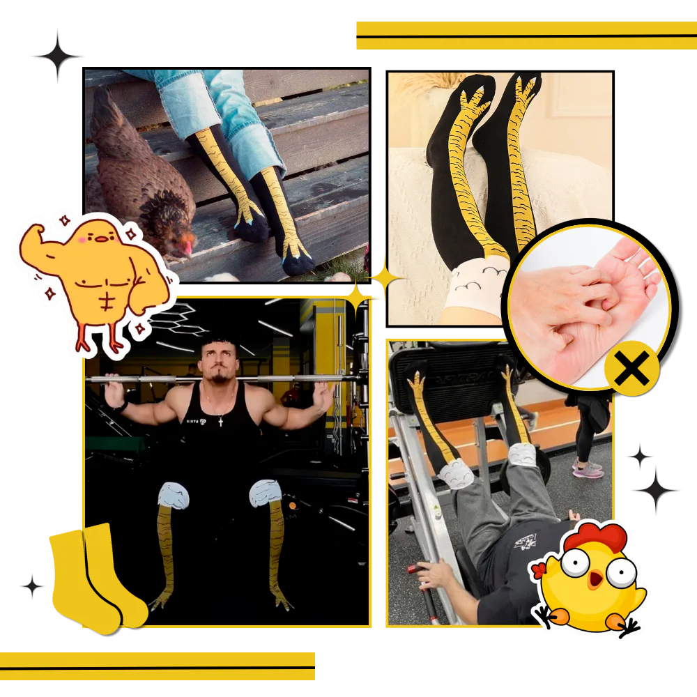 Chaussettes Motif Pattes de Poulet – Image 6