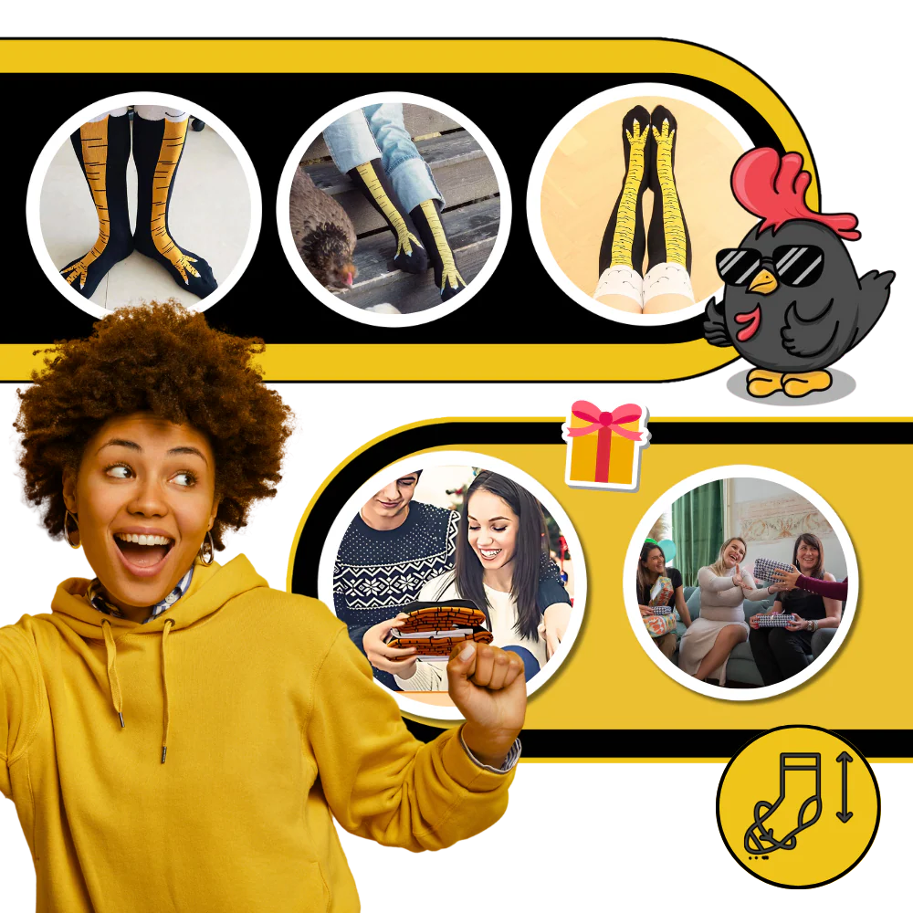 Chaussettes Motif Pattes de Poulet – Image 8