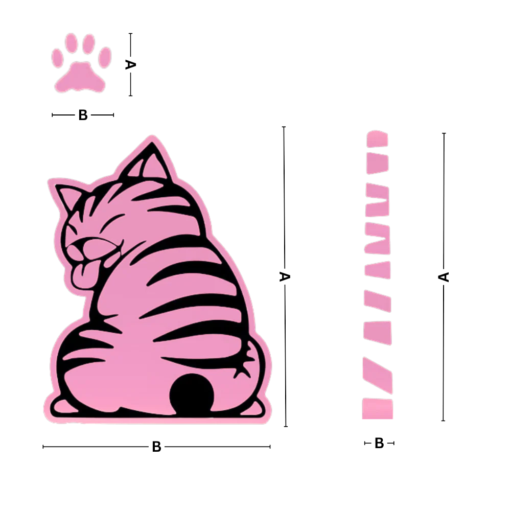 Autocollant pour essuie-glace chat espiègle – Image 9