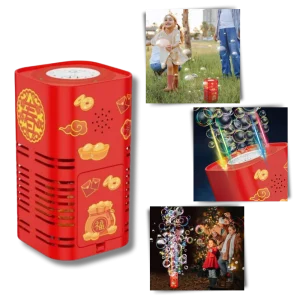 Machine à bulles type feu d'artifice rechargeable