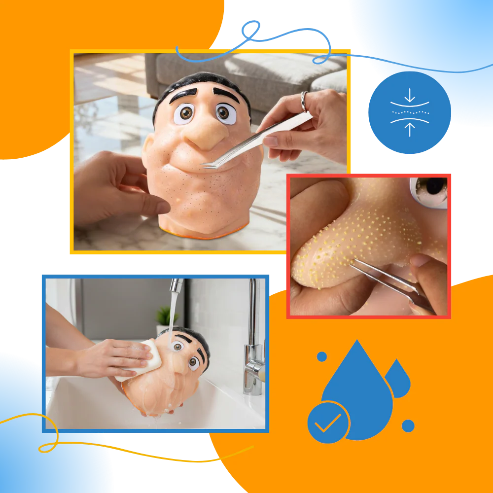 Jeu anti-stress visage en silicone pour percer les boutons – Image 7