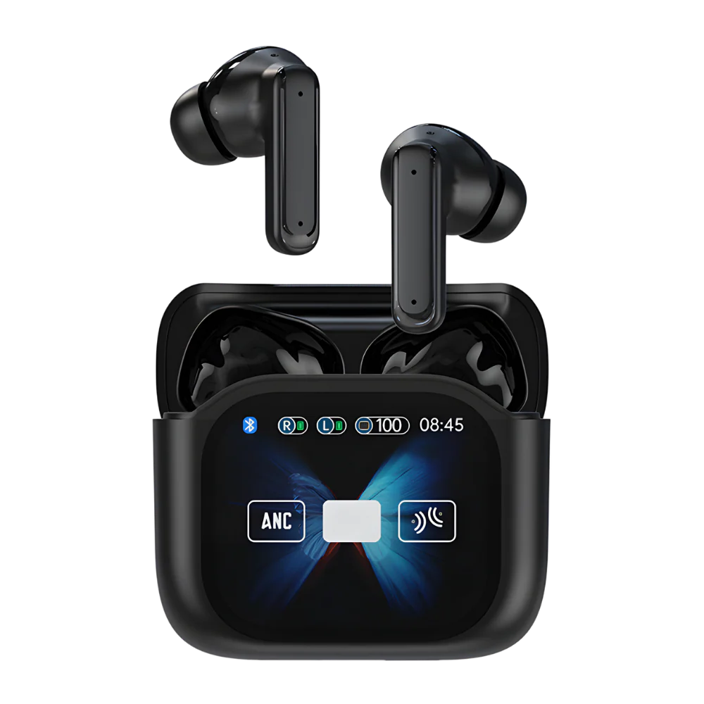 Écouteurs bluetooth à réduction de bruit avec écran tactile – Image 3