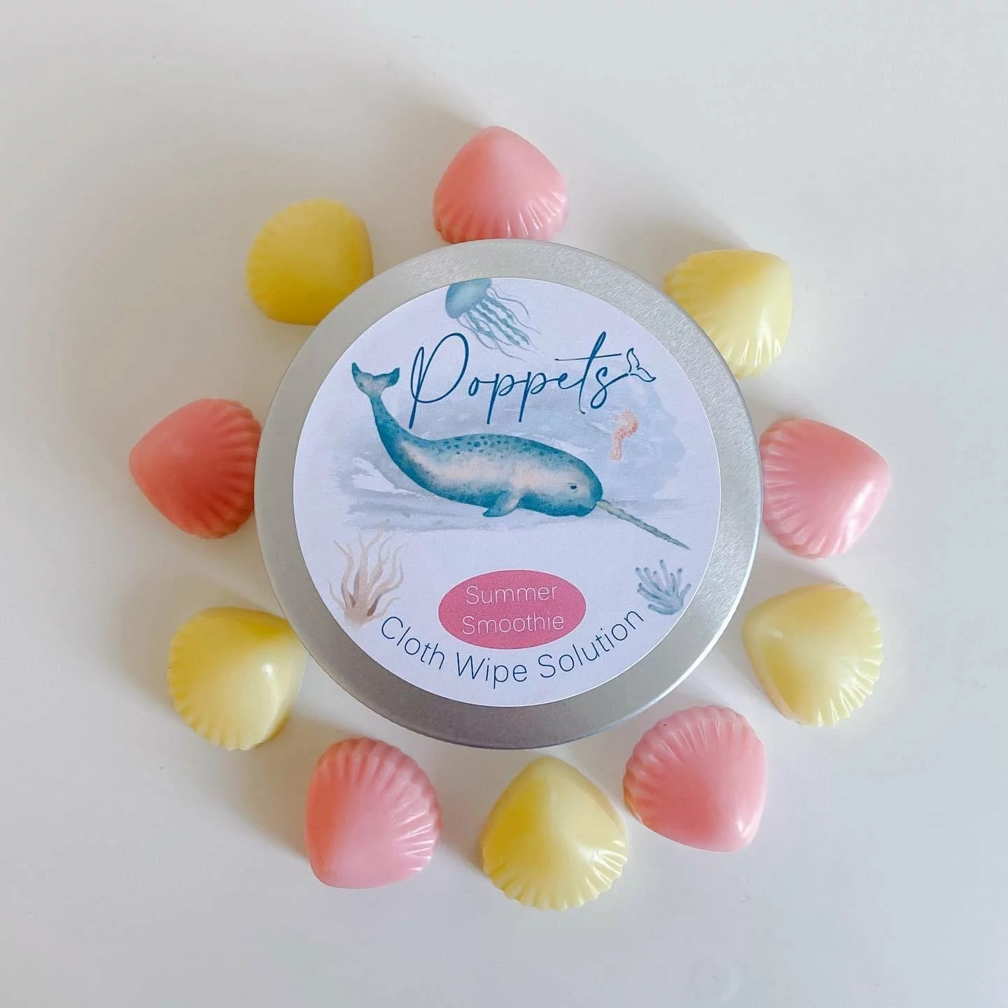 Solution pour lingettes lavables SUMMER SMOOTHIE (boîte de 20) – Poppets – Image 2