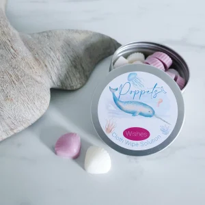 Solution pour lingettes lavables WISHES (boîte de 20) – Poppets