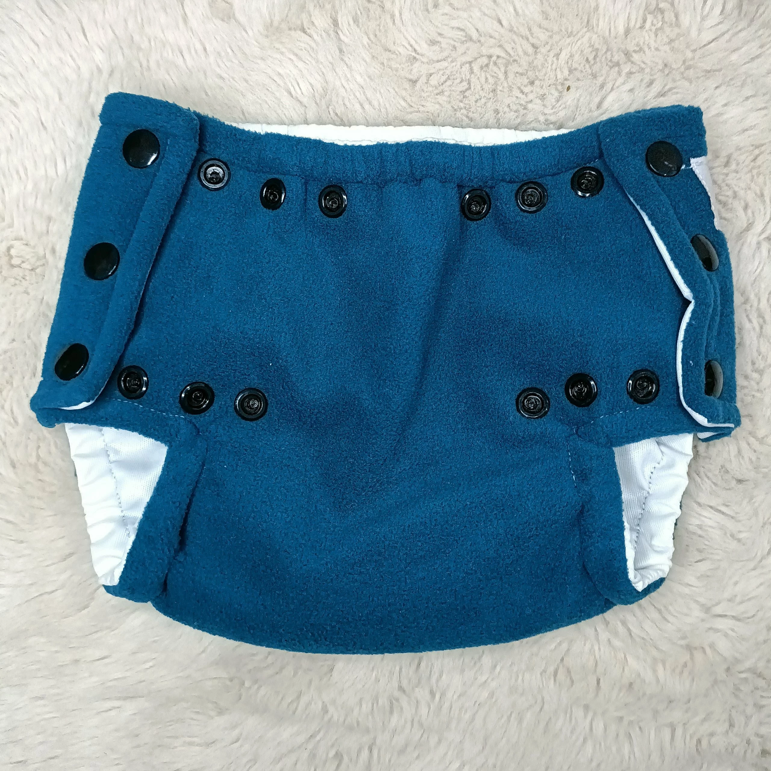 Surcouche BLEUE CANARD en micro polaire XS (2 à 6 kg) – BEBELA – Image 3