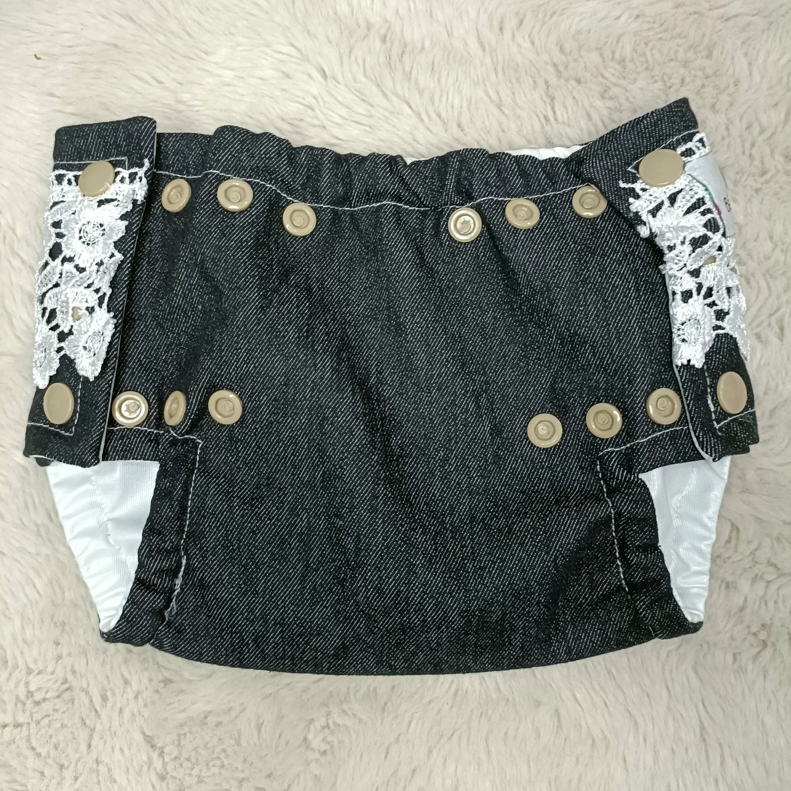 Surcouche JEANS ET DENTELLE XS (2 à 6 kg) – BEBELA – Image 3