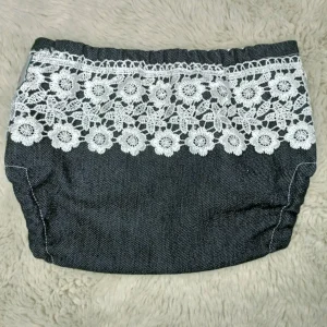 Surcouche JEANS ET DENTELLE XS (2 à 6 kg) – BEBELA