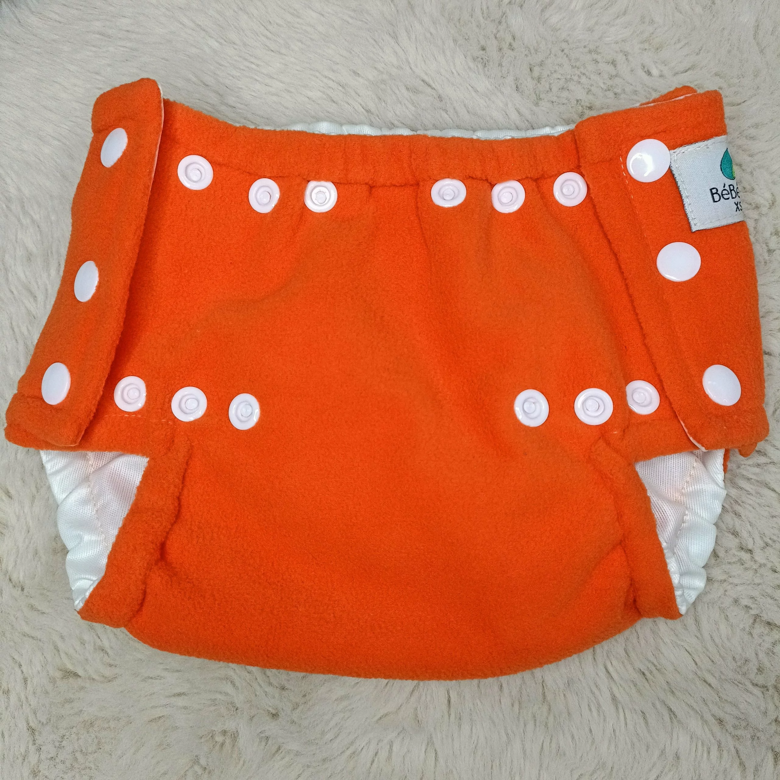 Surcouche ORANGE en micro polaire XS (2 à 6 kg) – BEBELA – Image 3