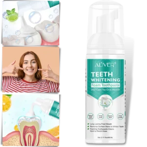 Mousse blanchissante pour les dents