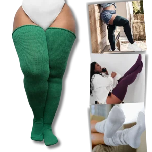 Chaussettes cuissardes renforcées pour femmes