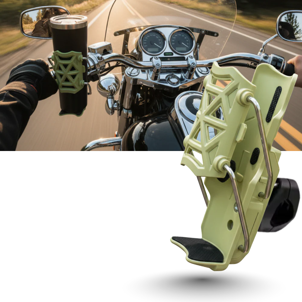 Porte-gobelet universel pour guidon de vélo et moto – Image 2