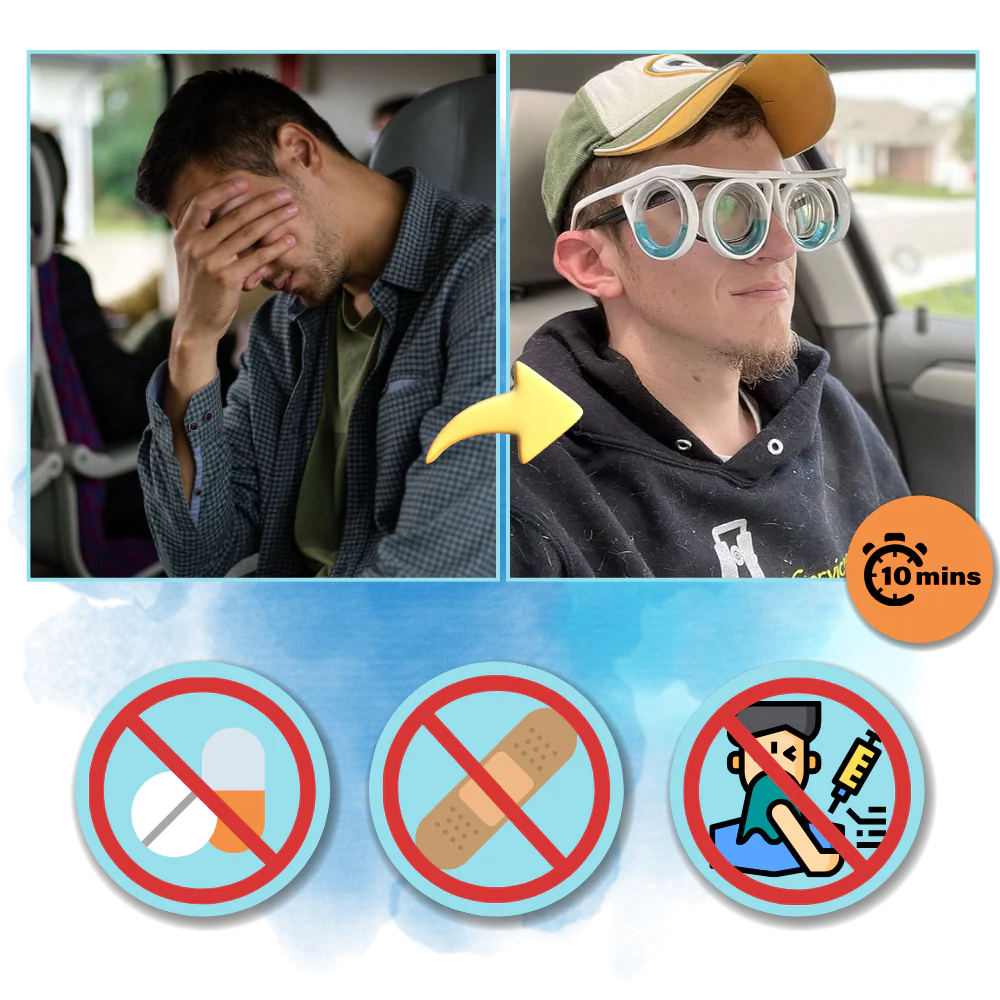 Lunettes anti mal des transports à ajustement universel – Image 4