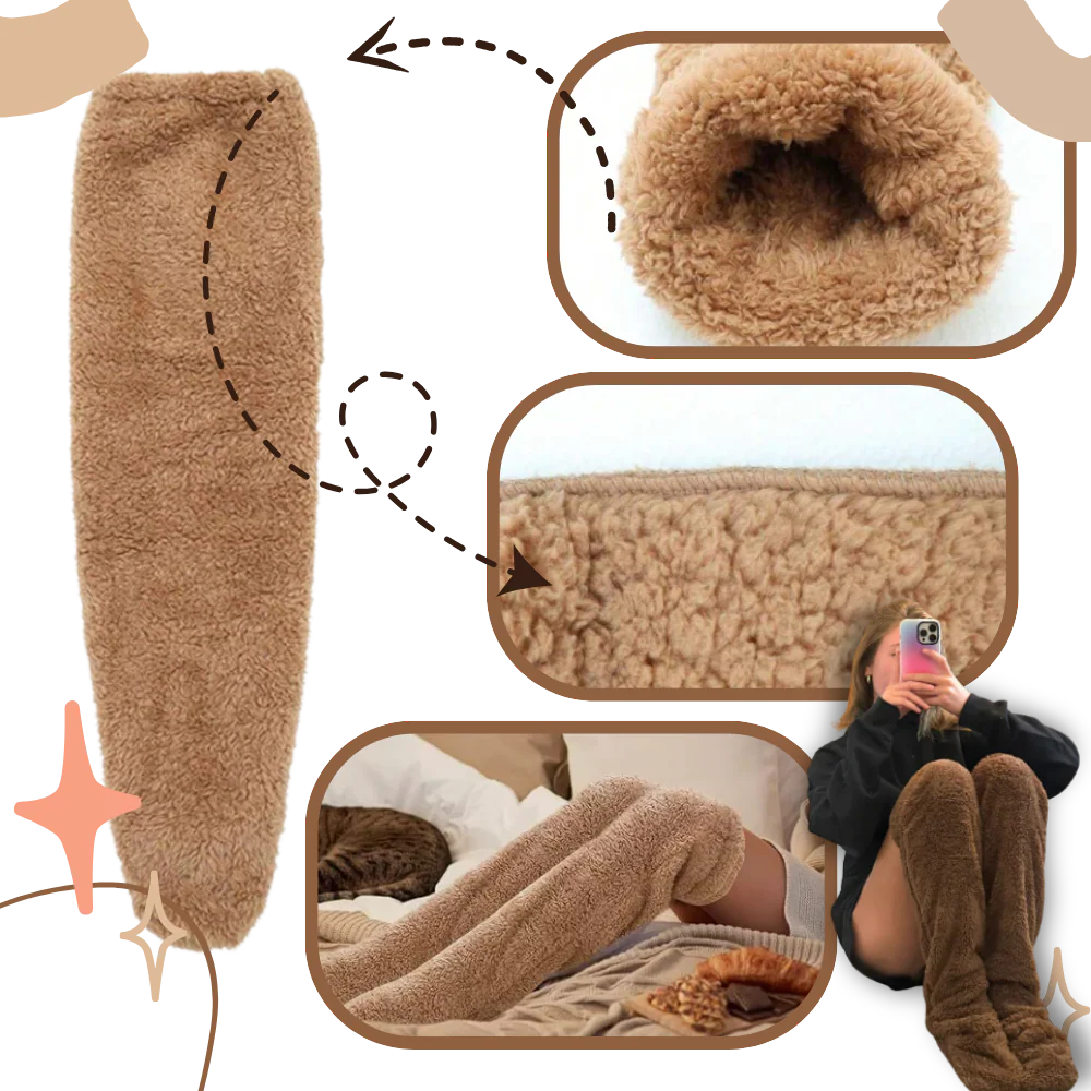 Chaussettes chauffantes longues et moelleuses – Image 8