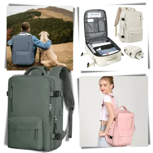 Sac à dos de voyage étanche à chargement USB